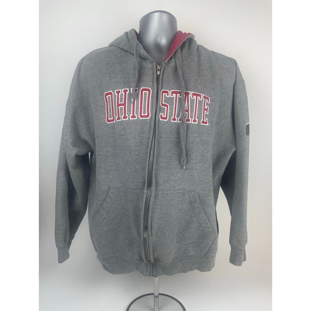 OVB Ohio State Buckeyes Full Zip Hoodie Men’s L VTG Y2K Old Varsity Brand